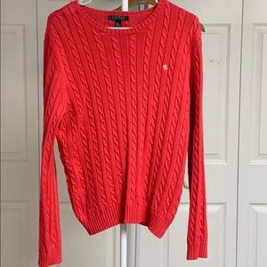 Ralph Lauren Women’s Crewneck Cable Knit Sweater